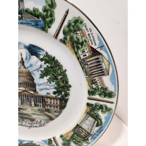 Capital Wholesale Imports Washington DC Collectors Souvenir Plate - The Capitol - Picture 7 of 11